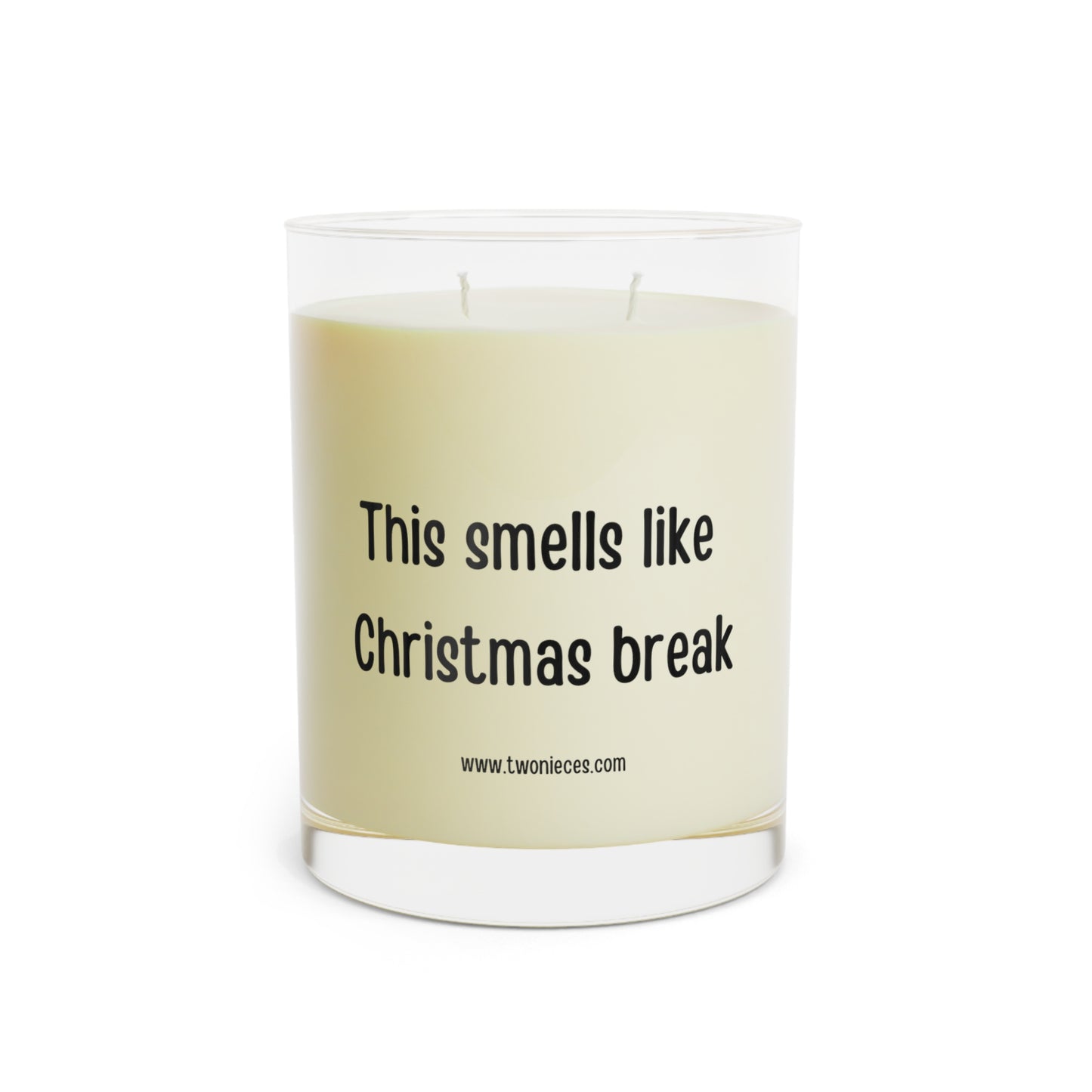 This smells like Christmas break Scented Candle - Full Glass, 11oz