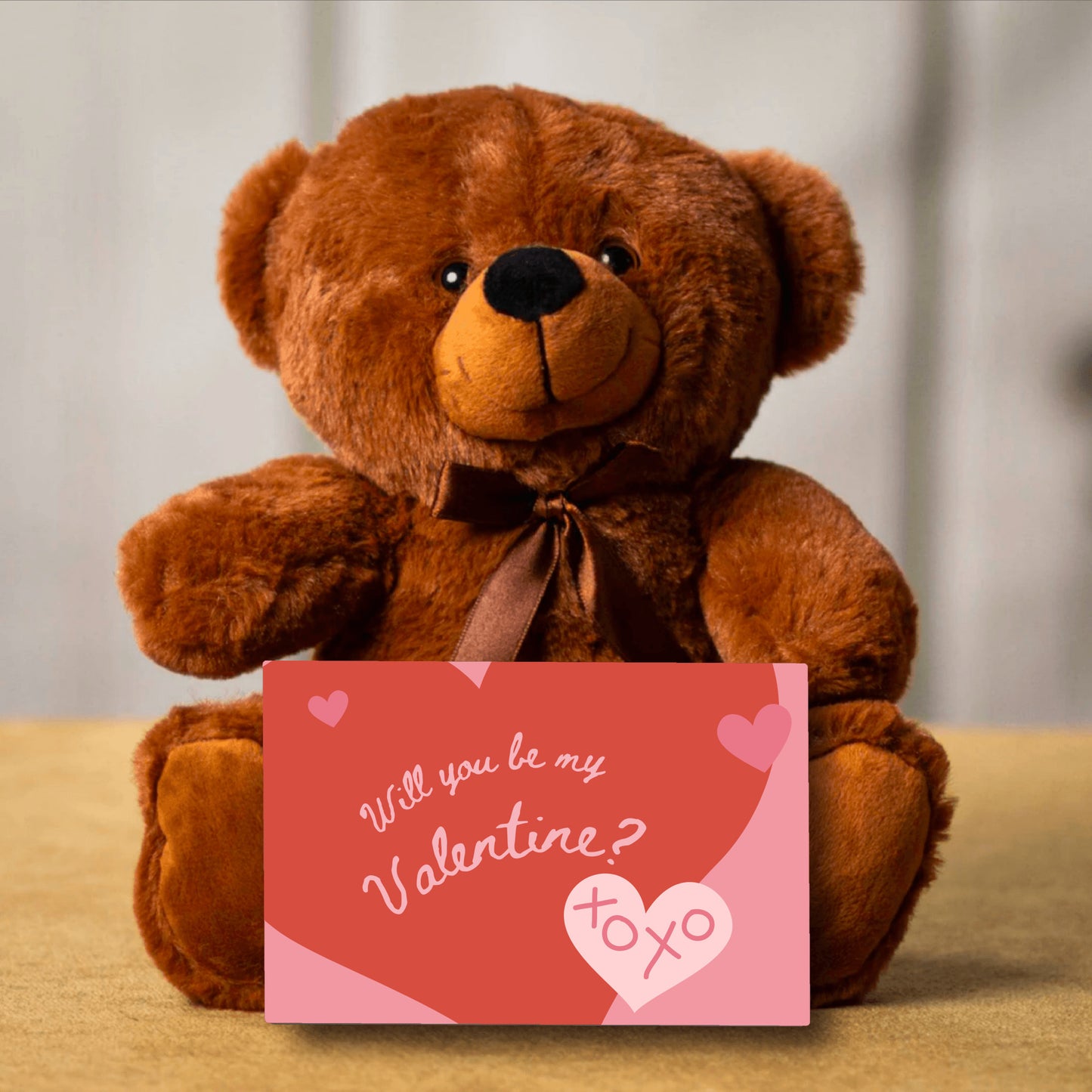 Will you be my Valentine Teddy Bear FREE SHIPPING