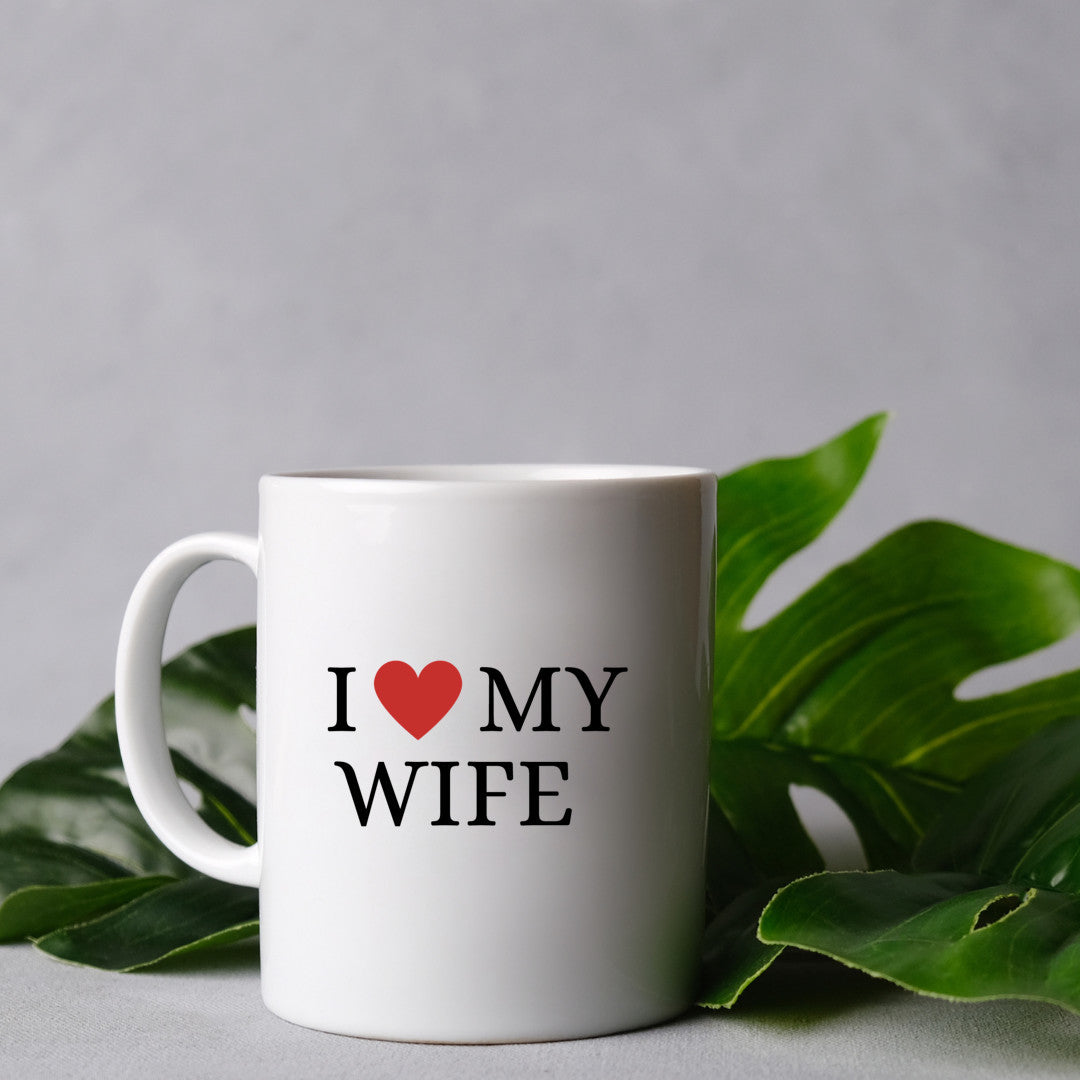 I love my wife, I heart my wife Coffee Mug 15 oz