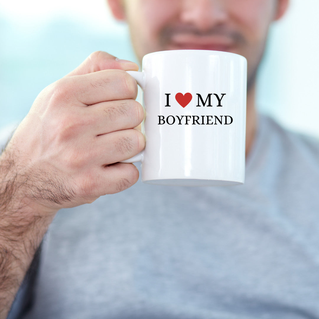 I Love My Boyfriend | I heart My Boyfriend | Coffee Cup
