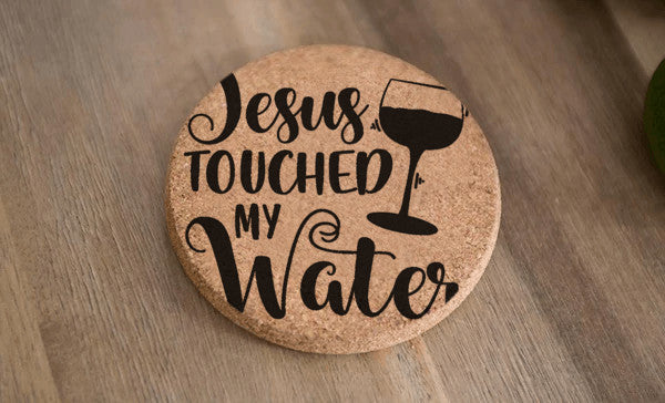 Jesus Touched my Water Cork Coasters Christmas